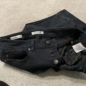 VIGOSS ace high rise skinny - size 30 -black denim